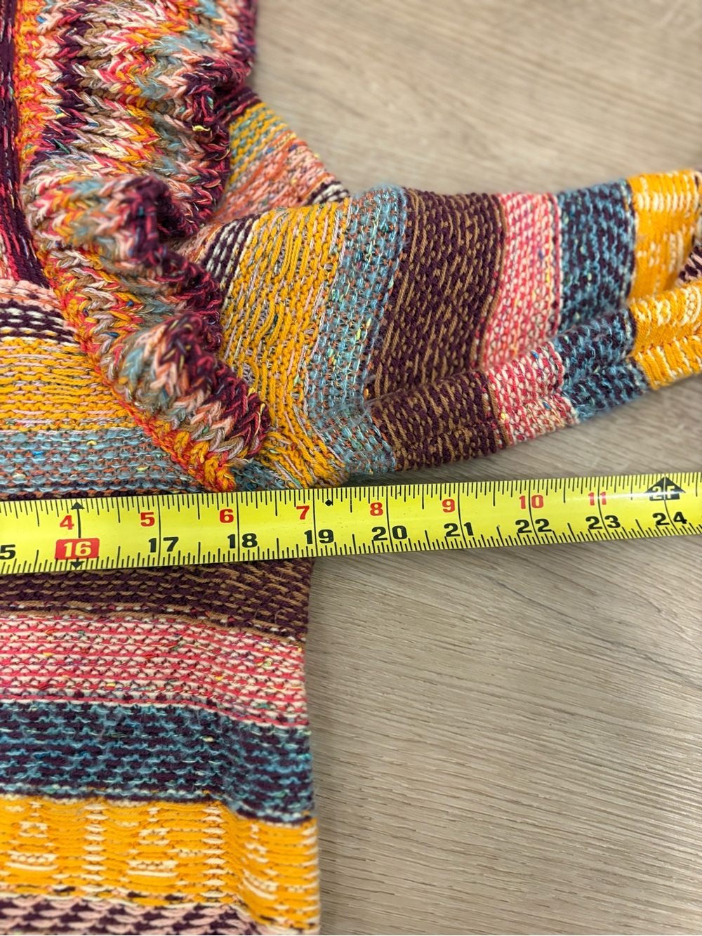 Anthropologie Pilcro Ruffle Striped Sweater Size Large - Picture 7 of 7